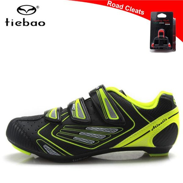 

tiebao outdoor road bicycle shoes women zapatillas deportivas mujer cycling shoes spinning class road bike men sneakers, Black