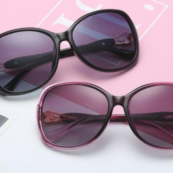 

polarized sunglasses for women fashion trend lady big frame european and american sunshade mirror travel decoration sunglasses batch, White;black