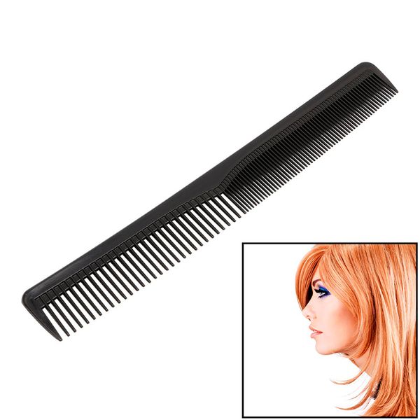 

1 pcs/set black professional combs hairdressing new tail comb two carbon anti static comb hair cutting comb set pro, Silver