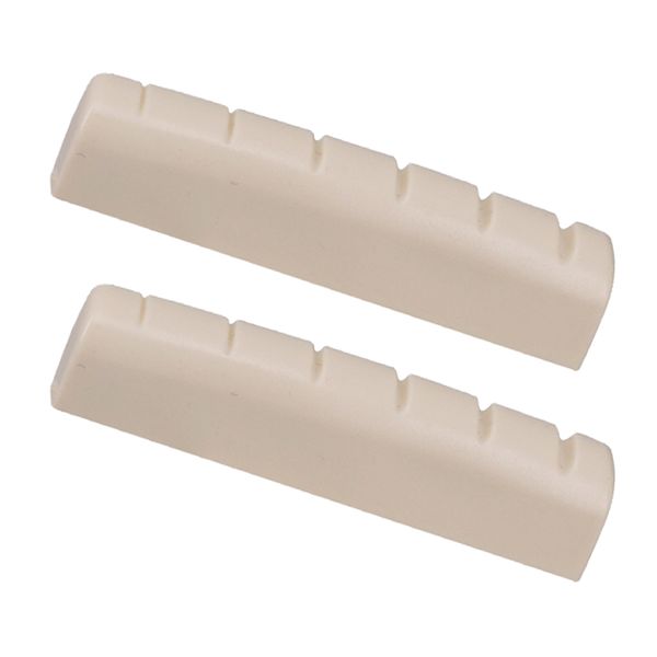 

2pcs beige acoustic guitar nut slotted for guitar lover musical gift