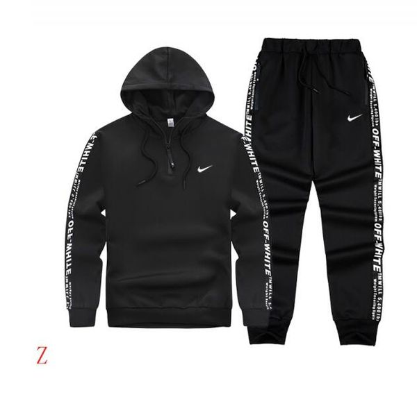 

2019 men sportswear hoodie and sweatshirts spring autumn jogger sporting suit mens sweatsuits tracksuits set plus size -4xl, Gray