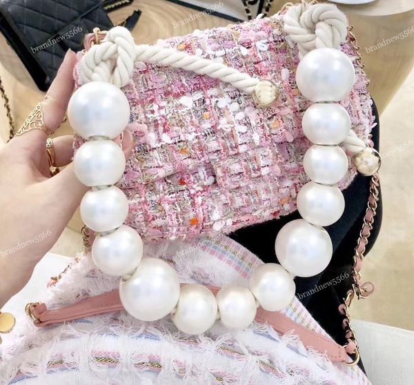 

2019 fa hion equin hairy pearl flap bag black pink women 039 equin cro body me enger bag female houlder pearl bag hipping