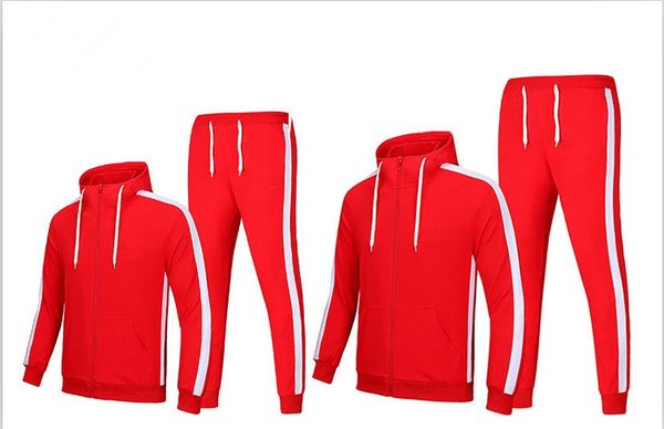 

Women's Autumn and Winter Warm Sportswear Black Red Jogging Sports Suit Casual Fitness Men SIZE M- 2XL