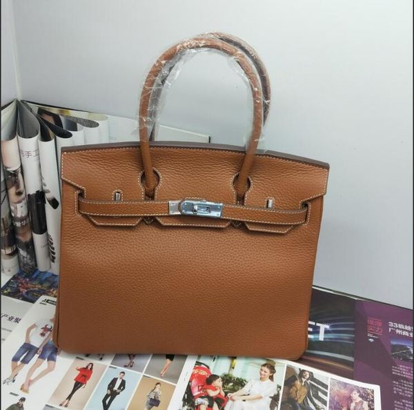 

fashion bags 25cm 30cm 35cm women totes litchi pattern shoulder bags genuine leather bags ladies pandbag with scarf horse charm