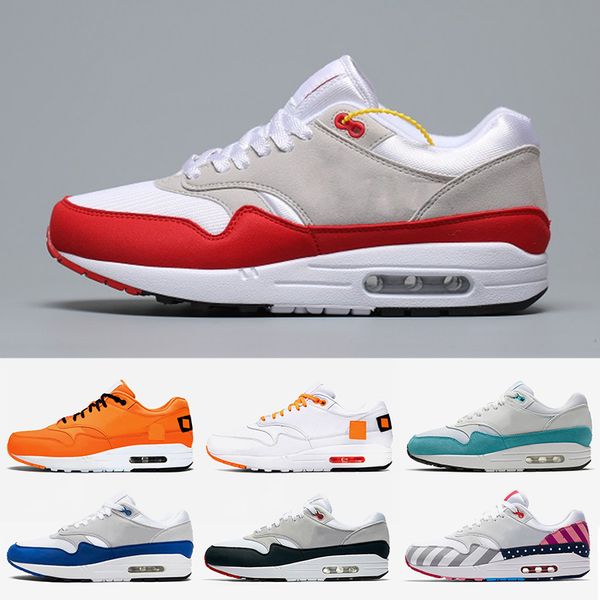 

fashion atmos maxes 1 cushions running shoes for men women parra anniversary red royal obsidian animal pack white air trainers sneakers nik