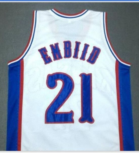 

custom men youth women vintage joel embiid #21 kansas jayhawks basketball jersey size s-5xl or custom any name or number jersey, Black