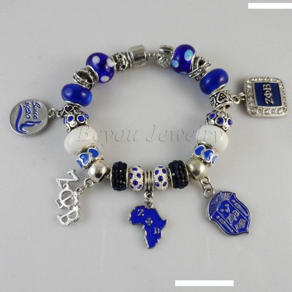 

новые zeta phi beta sorority браслет zpb женщины шарм бисера браслет старинные ювелирные изделия рождественские подарки, Golden;silver
