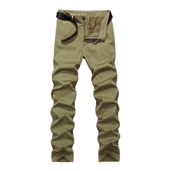 

season casual pants men's washed cotton men's trousers large size pants, Black