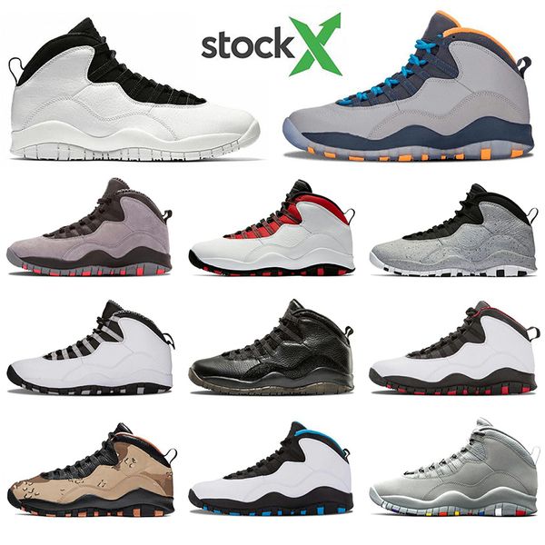 

ale air jordan shoes 10s basketball shoes woodland orland cement 10 westbrook iam back dark smoke grey steel grey sports sneaker, White;red