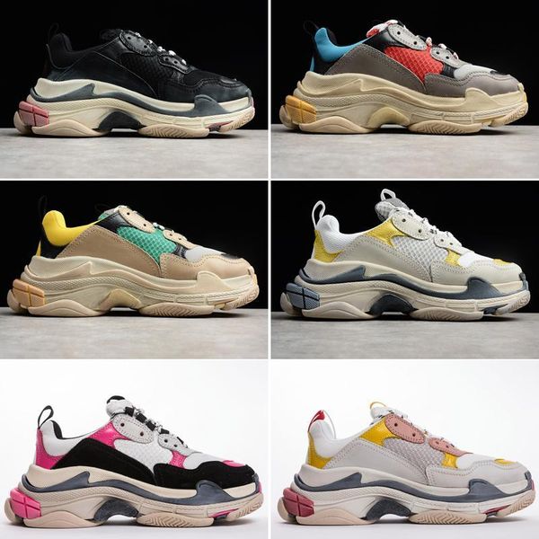 

2019 new fashion triple s 17fw dad shoes triple-s shoes trainer zapatos men women casual shoes sport 35-45