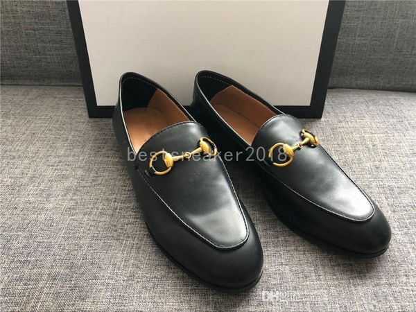 

women genuine leather fashion loafers luxury mules shoes moccasins shoes horsebit flat red shoes office dress shoe, Black