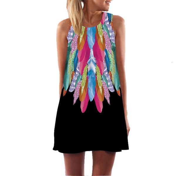 

woman clothes womens dress women dresses digital print summer dress new fashion style beach dress hippie mini vestidos designer clothes, Black;gray