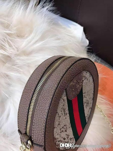 

round bag genuine leather handbag shoulder bags 2019 new chain small inclined fashion baoyuan bread han edition joker luxury handbag
