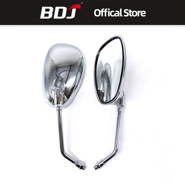 

bdj 1 pair 10mm motorcycle motorbike rearview side mirrors for universal