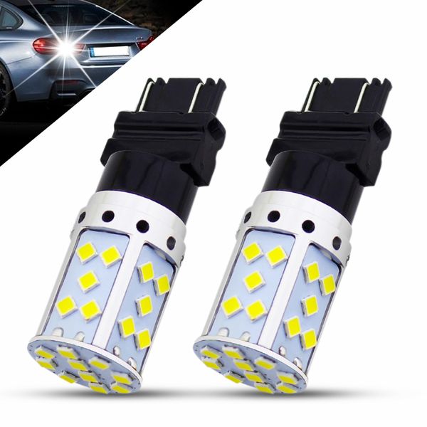 

2pcs t25 3157 led 35 chips 3030 smd led bulbs white lamp for auto turn signal lights car brake reverse backup side lights 9-30v