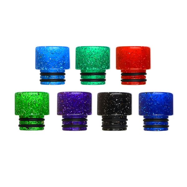 

510 Drip Tip Shine Epoxy Resin Wide Bore Gypsophila Mouthpiece US Dollars fit 510 Atomizer Kennedy AV Battle dhl free