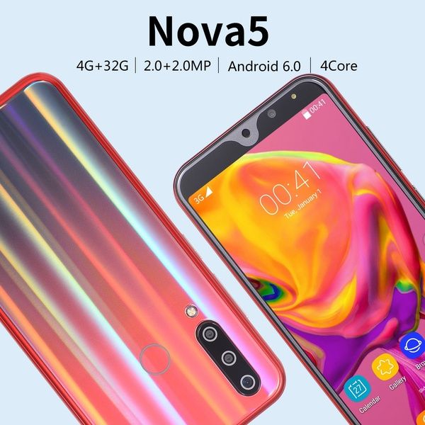 

nova5 android smartphone 5.5 inch full-screen smart phones double sim card mobile phone 4g bluetooth wifi mobile phone