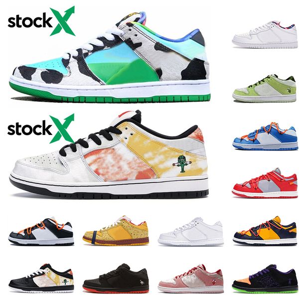 

fashion dunk low running shoes for men women skateboard chunky dunky raygun tie dye white sports sneakers mens trainers size 36-45