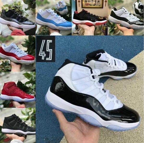 

высокое качество 2019 новый concord high 45 11 xi 11s мужчины баскетбольная обувь женщины cap платье prm наследница тренажерный зал красный