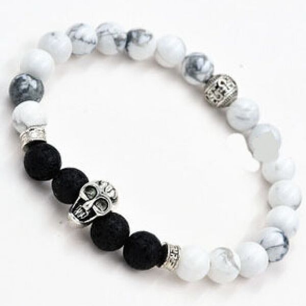 

new arrived design mens bracelets black lava healing balance beads bracelet for men women rhinestone reiki prayer stones, Golden;silver