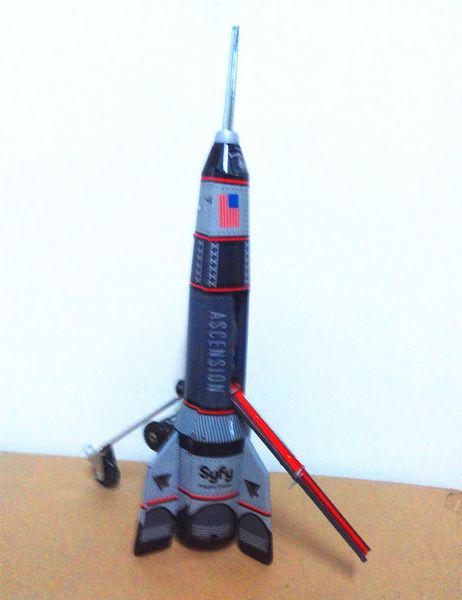 

funny] collection retro wind up toy metal tin skyexpress rocket mechanical toy clockwork toy figures model kids gift