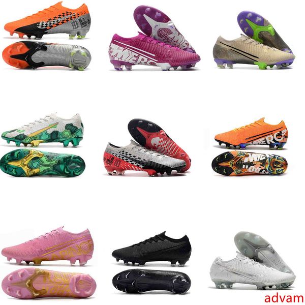 

2020 new cristiano ronaldo football boots 100% original white cr7 soccer cleats mercurial superfly v 13 elite soccer shoes