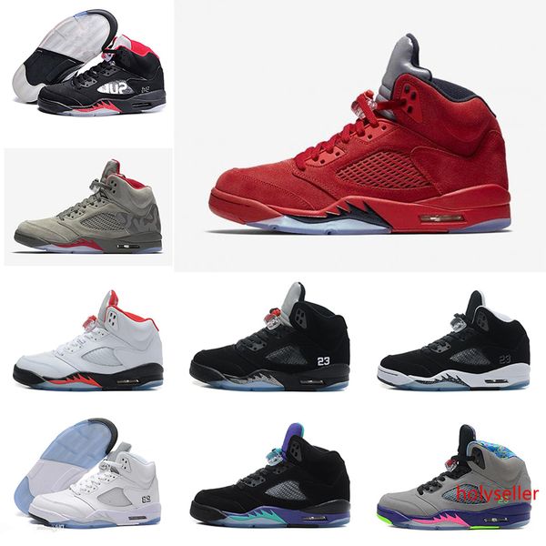 

shoes 5 red blue suede white cement camo raptors hornets men basketball shoes sneakers 5s basket sport shoes