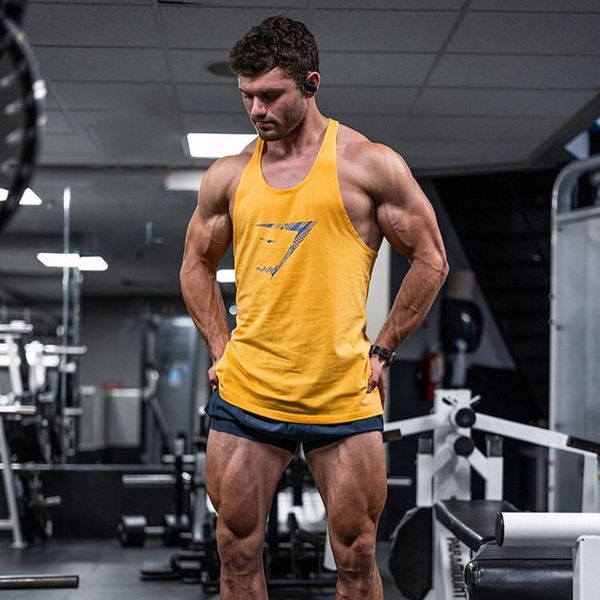 

sportswear muscle kid brother pure cotton fitness i-shaped vest sleeveless t-shirt men's running apparatus training sports coat, Black;blue