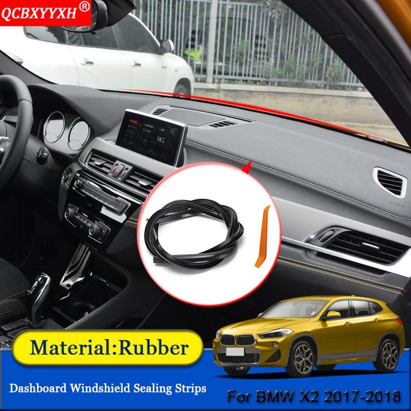 

qcbxyyxh car-styling rubber anti-noise soundproof dustproof car dashboard windshield sealing strips parts for x2 2017 2018