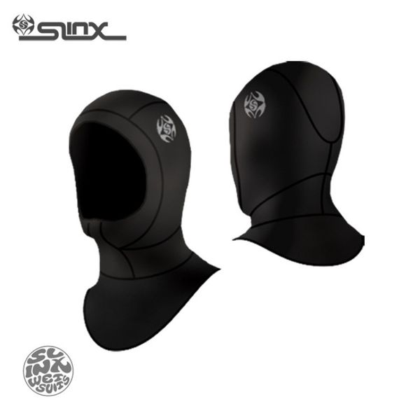 

brand new 3mm neoprene wetsuit hood with bib black for diving snorkeling surfing scuba gloves