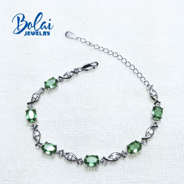 

925 sterling silver color change zultanite silver bracelet created gemstone jewelry for girls bolai jewelry, Golden;silver