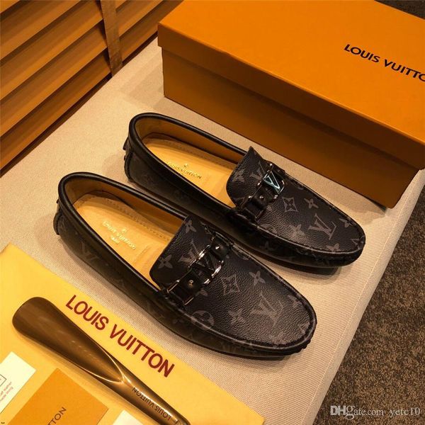 

20mm mans shoes genuine leather black shoes casual slip on loafers man luxury brands moccasin driving shoes flat male big size madaoi