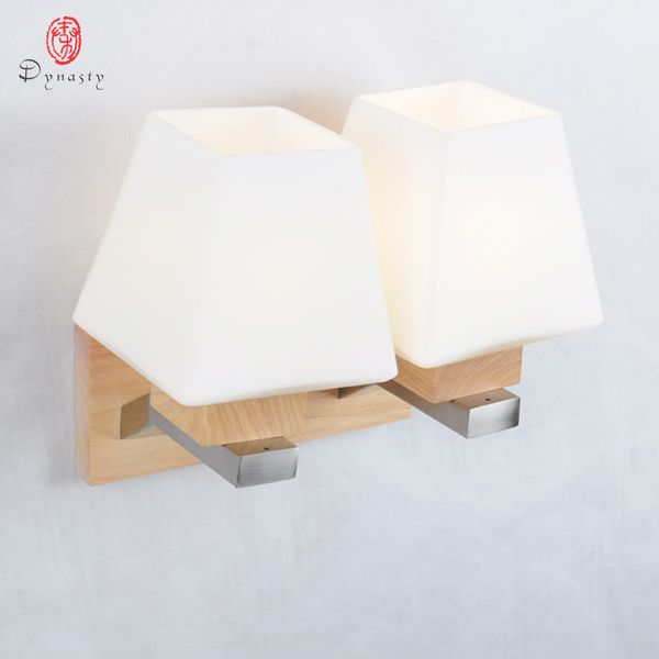 

europe style modern wall lamp art decorative wooden wall lights original oak foyer bedroom mater room restaurant cafe dynasty ing