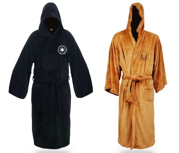 

star wars jedi knight pajamas robes for men galaxy empire bathrobe fashion nightgown battlerobe bathrobe 2 size, Black;brown