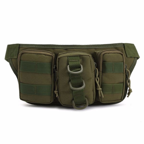 

tactical camouflage water resistant outdoor traveling waist pack bag fishing tackle storage camping hunting multifunction bag