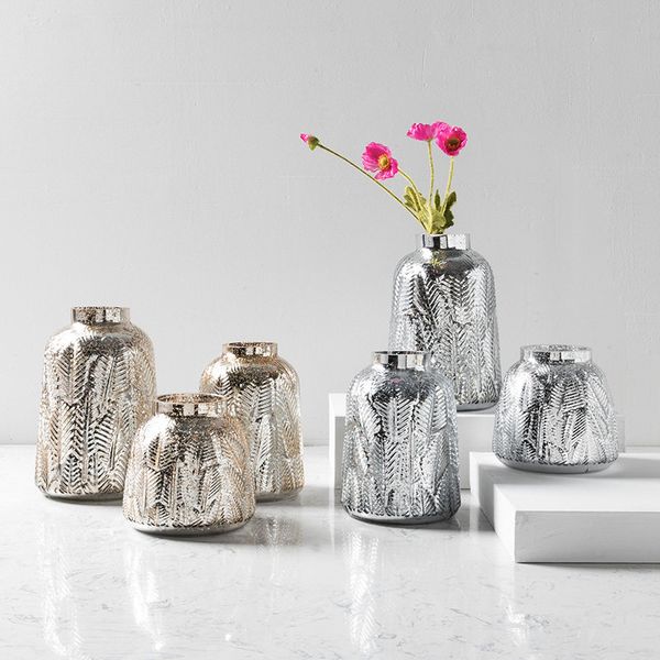 

american style gold glass flower vase for centerpieces for weddind deoration