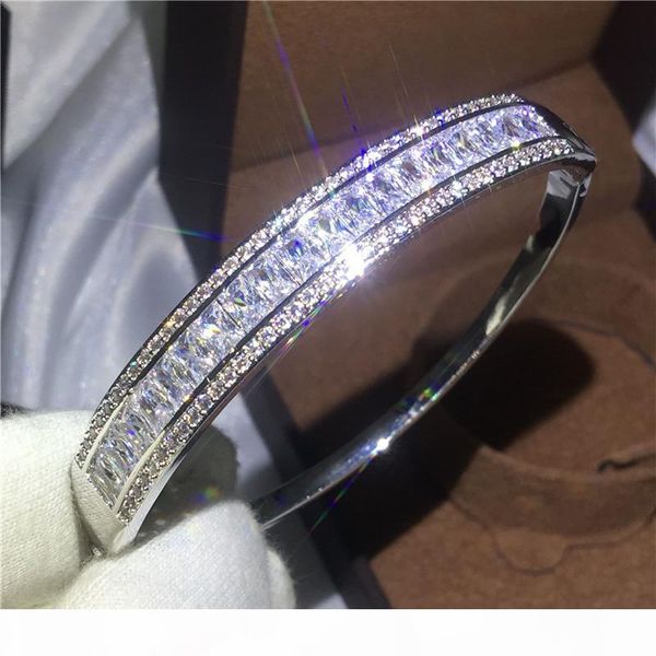 

charm женский браслет принцессы cutdiamond s925 silver filled браслет партии обручальное для женщин свадьбы accessaries, Golden;silver