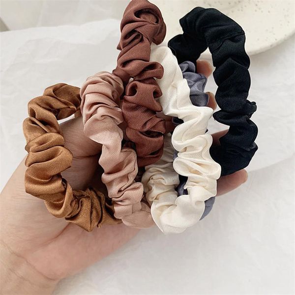 

2020 scrunchies оголовье pure color hairbands толстая кишка волос галстуки канаты девочки хвостик holder модные аксессуары для волос женщин