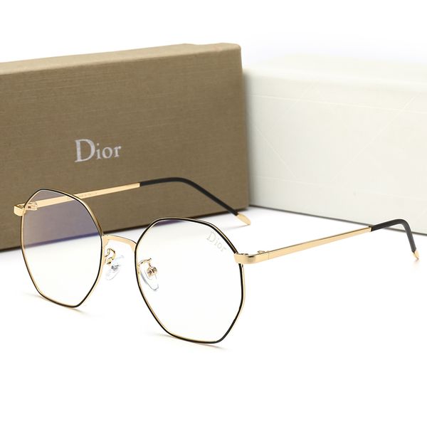 

brand men's sunglasses designer full frame adumbral glasses for women men new fashion anti-blue light flat mirror glasses with box, White;black