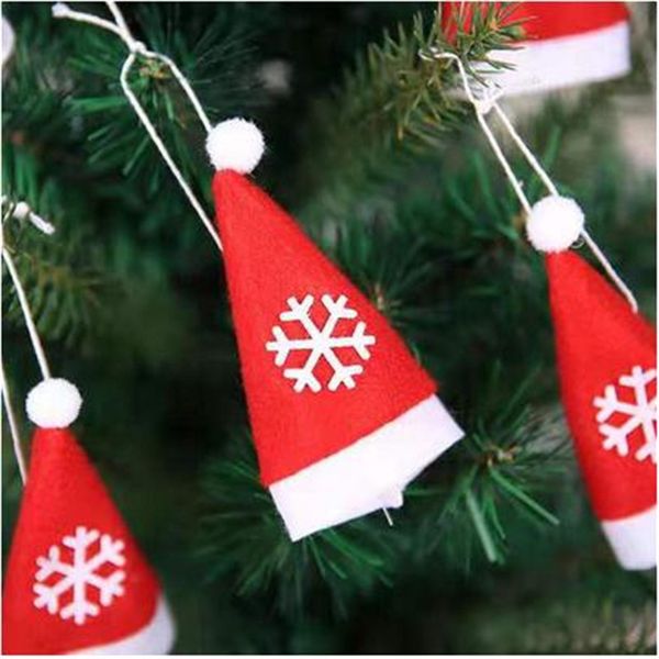 

new 10pc christmas decorations tableware fork spoon knife set hat fashion christmas dinner table bags party hanging decoration