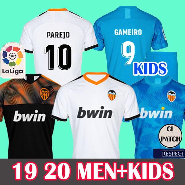 

19 20 valencia cf occer jer ey gaya valencia 2019 2020 parejo football kit hirt gameiro rodrigo jer ey mina kid men boy hirt