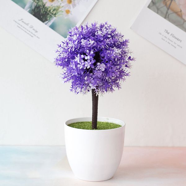

fake ary ball bonsai artificial potted flower plant home garden decorations
