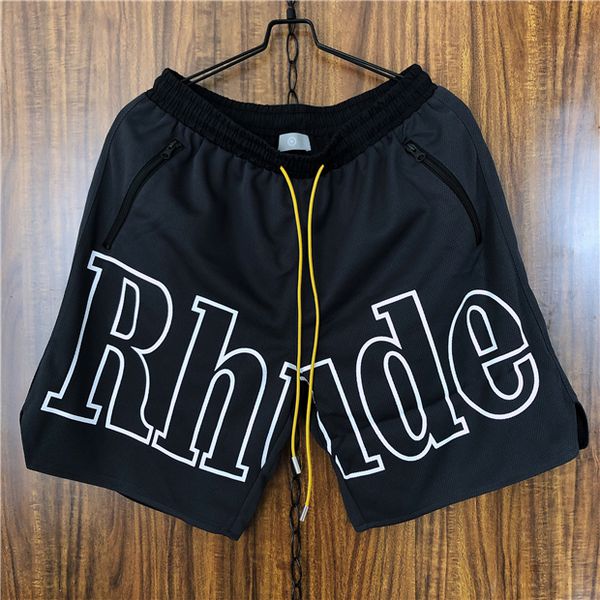 

Rhude black me h hort ummer beach hort for men hip hop draw tring loo e hort cli0604