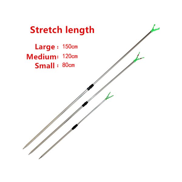 

2 sections adjustable fishing holder aluminium fishing rod pole rack v holder bracket support stand