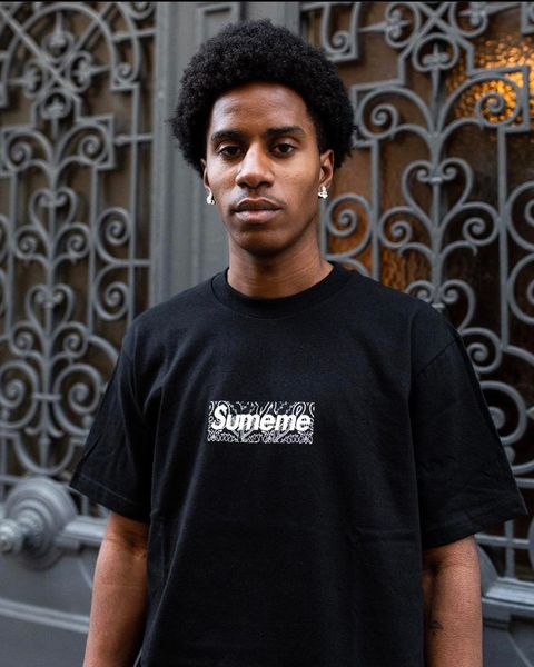 

19fw bandana box logo t shirt mens designer t-shirt trendy letters printing tees street style luxury short sleeves 2020 summer 8 colors, White;black