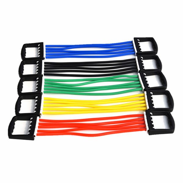 

indoor sport chest expander puller workout exercise fitness crossfit training resistance cable rope tube yoga 5 resistance bands