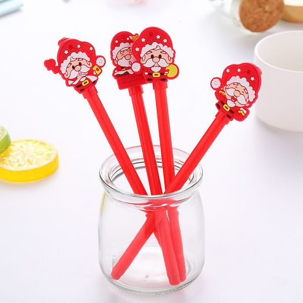 

1 pcs cute cartoon christmas series neutral pen creative students pen black for christmas gel cute stationary