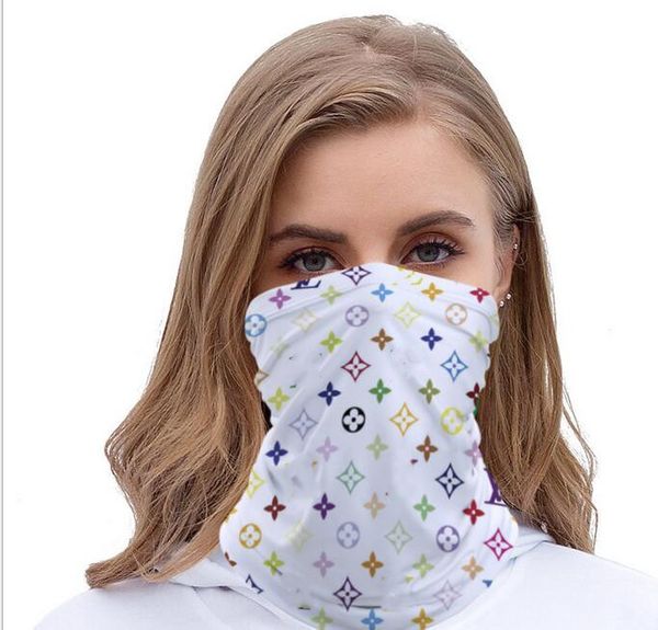 

popular letters printing half face scarf outdoor cycling bandanas scarf designer headband sports scarves washable protective face