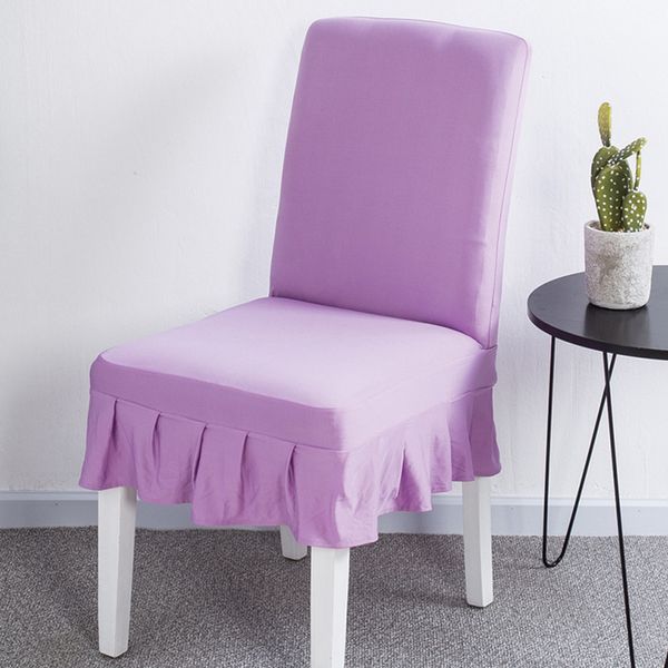 

elastic ruffled chair cover for home office l decoration