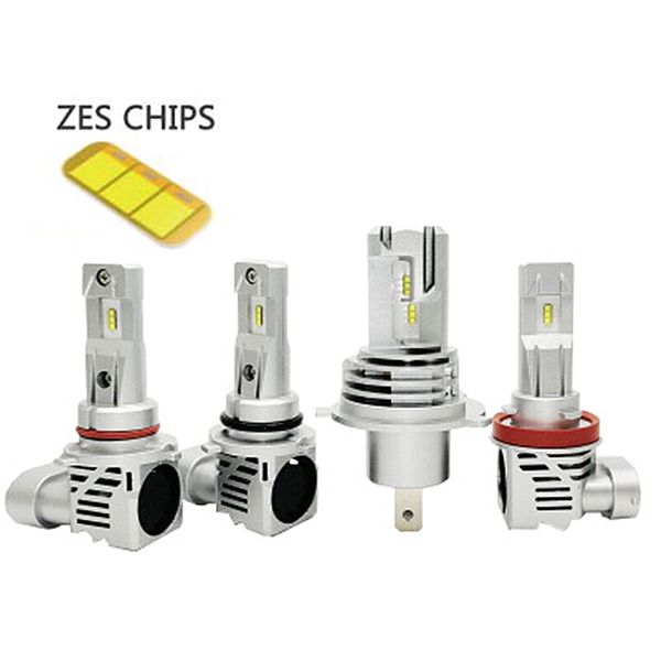 

mini 2шт led h4 h7 h11 9005 9006 h8 h9 zes чип шарик canbus фар автомобиля 110w 12000lm 6000k светодиодные противотуманные фары 24v automoti